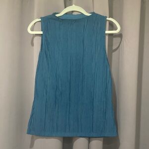 Sleeveless Blue Women's Top